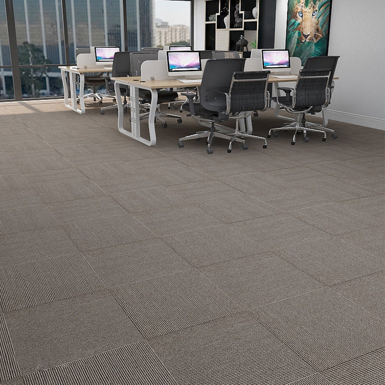 Modern Level Loop Carpet Tiles Solid Color Non-Skid Tiles and Carpet Clearhalo 'Carpet Tiles & Carpet Squares' 'carpet_tiles_carpet_squares' 'Flooring 'Home Improvement' 'home_improvement' 'home_improvement_carpet_tiles_carpet_squares' Walls and Ceiling' 6728510