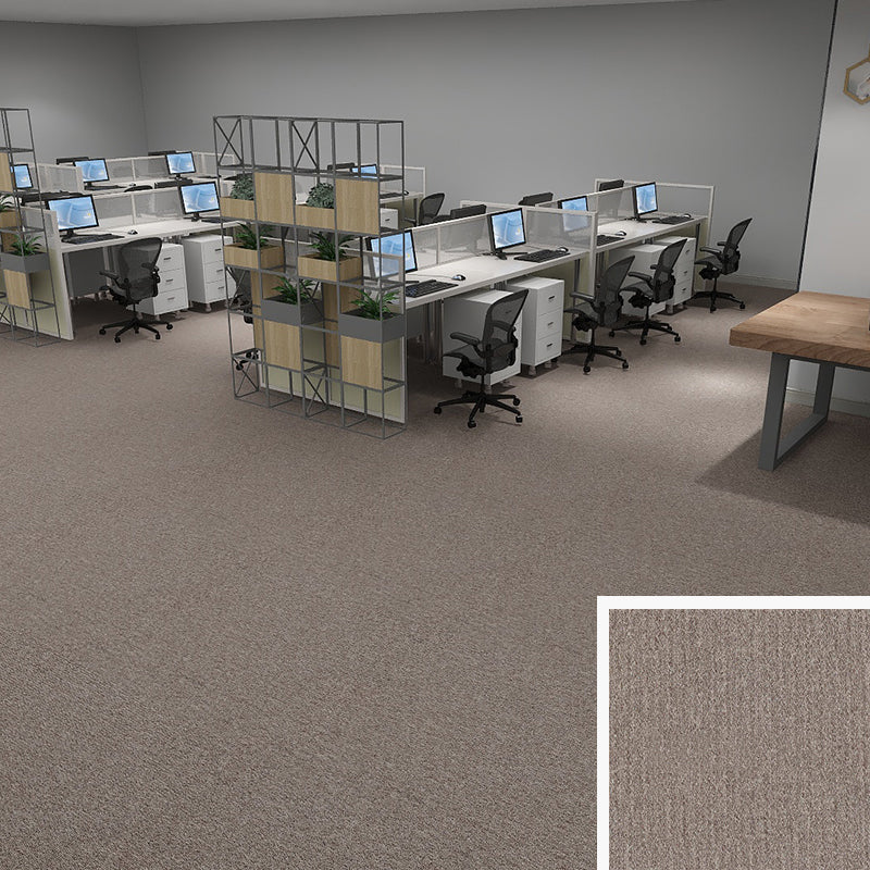 Modern Level Loop Carpet Tiles Solid Color Non-Skid Tiles and Carpet Brown Clearhalo 'Carpet Tiles & Carpet Squares' 'carpet_tiles_carpet_squares' 'Flooring 'Home Improvement' 'home_improvement' 'home_improvement_carpet_tiles_carpet_squares' Walls and Ceiling' 6728516