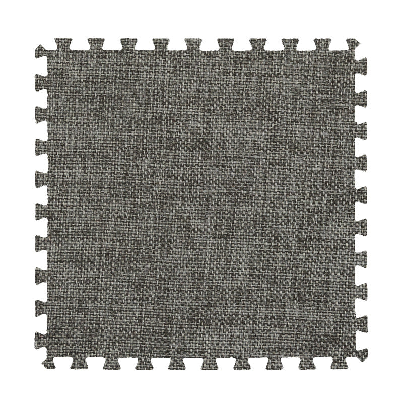 Level Loop Carpet Tile Colorful Non-Skid Interlocking Bedroom Carpet Tiles Dark Gray Clearhalo 'Carpet Tiles & Carpet Squares' 'carpet_tiles_carpet_squares' 'Flooring 'Home Improvement' 'home_improvement' 'home_improvement_carpet_tiles_carpet_squares' Walls and Ceiling' 6728536