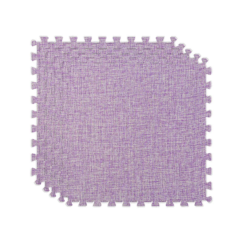 Carpet Tile Fade Resistant Non-Skid Solid Color Interlocking Carpet Tile Living Room Light Purple Clearhalo 'Carpet Tiles & Carpet Squares' 'carpet_tiles_carpet_squares' 'Flooring 'Home Improvement' 'home_improvement' 'home_improvement_carpet_tiles_carpet_squares' Walls and Ceiling' 6728549