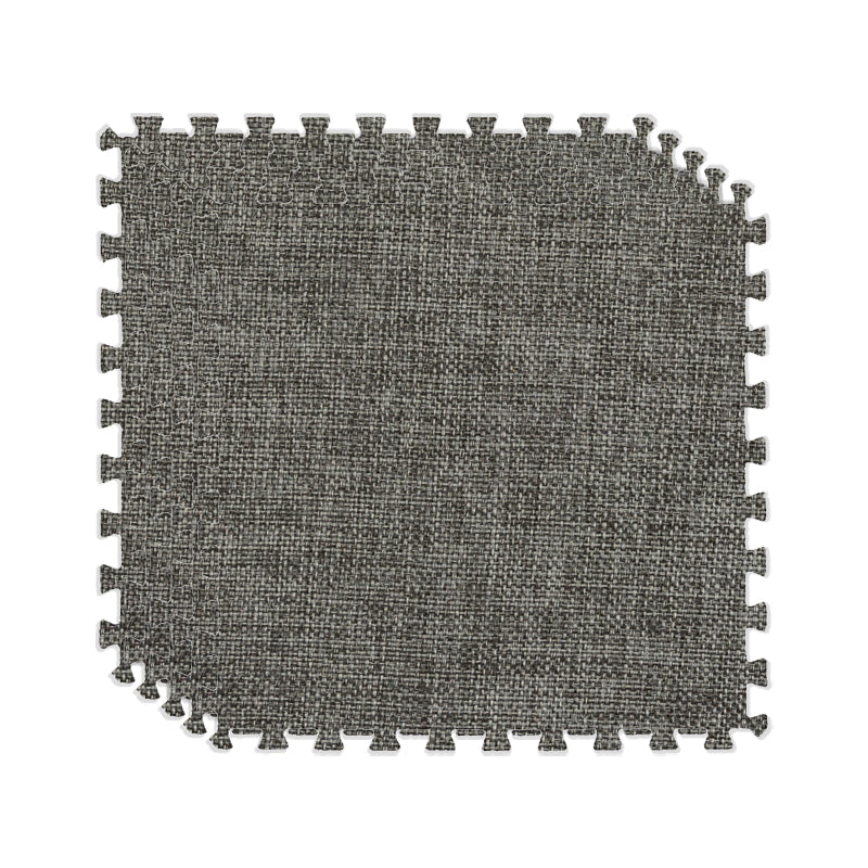 Carpet Tile Fade Resistant Non-Skid Solid Color Interlocking Carpet Tile Living Room Dark Gray Clearhalo 'Carpet Tiles & Carpet Squares' 'carpet_tiles_carpet_squares' 'Flooring 'Home Improvement' 'home_improvement' 'home_improvement_carpet_tiles_carpet_squares' Walls and Ceiling' 6728560