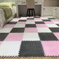 Carpet Floor Tile Level Loop Interlocking Non-Skid Carpet Tiles Pink Gray White Clearhalo 'Carpet Tiles & Carpet Squares' 'carpet_tiles_carpet_squares' 'Flooring 'Home Improvement' 'home_improvement' 'home_improvement_carpet_tiles_carpet_squares' Walls and Ceiling' 6728571