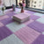 Multi-Color Level Loop Carpet Tile Non-Skid Interlocking Bedroom Carpet Tiles Pink/ Light Purple Clearhalo 'Carpet Tiles & Carpet Squares' 'carpet_tiles_carpet_squares' 'Flooring 'Home Improvement' 'home_improvement' 'home_improvement_carpet_tiles_carpet_squares' Walls and Ceiling' 6728605
