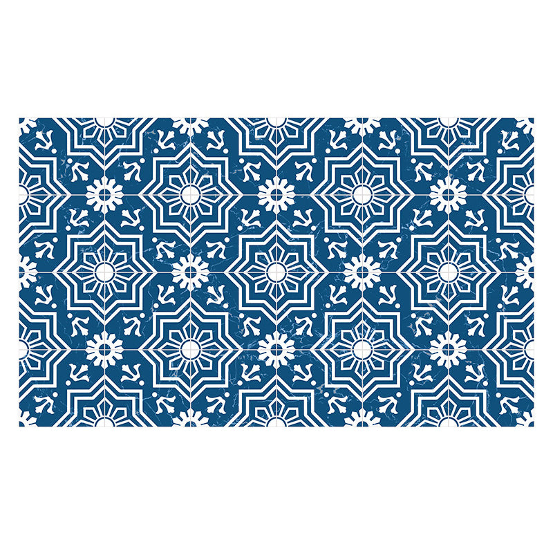 Low Gloss Vinyl Flooring Peel and Stick Square Edge Vinyl Flooring Blue 0.02" Clearhalo 'Flooring 'Home Improvement' 'home_improvement' 'home_improvement_vinyl_flooring' 'Vinyl Flooring' 'vinyl_flooring' Walls and Ceiling' 6728658