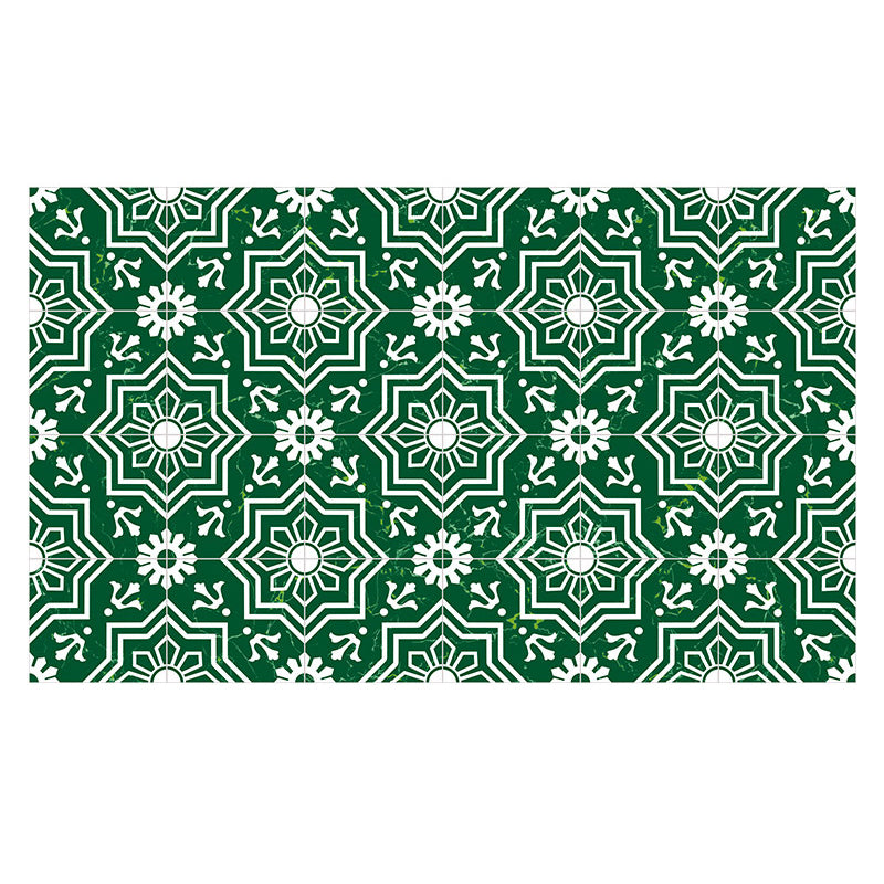 Low Gloss Vinyl Flooring Peel and Stick Square Edge Vinyl Flooring Green 0.02" Clearhalo 'Flooring 'Home Improvement' 'home_improvement' 'home_improvement_vinyl_flooring' 'Vinyl Flooring' 'vinyl_flooring' Walls and Ceiling' 6728661