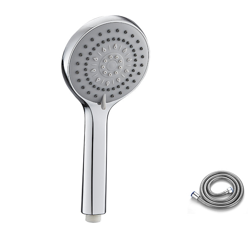Contemporary Handheld Shower Head High Flow 5-Spray Patterns Wall-Mount Showerhead Silver Shower Head with Hose Clearhalo 'Bathroom Remodel & Bathroom Fixtures' 'Home Improvement' 'home_improvement' 'home_improvement_shower_heads' 'Shower Heads' 'shower_heads' 'Showers & Bathtubs Plumbing' 'Showers & Bathtubs' 6729037