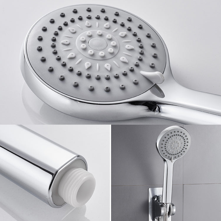 Contemporary Handheld Shower Head High Flow 5-Spray Patterns Wall-Mount Showerhead Clearhalo 'Bathroom Remodel & Bathroom Fixtures' 'Home Improvement' 'home_improvement' 'home_improvement_shower_heads' 'Shower Heads' 'shower_heads' 'Showers & Bathtubs Plumbing' 'Showers & Bathtubs' 6729039