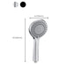 Contemporary Handheld Shower Head High Flow 5-Spray Patterns Wall-Mount Showerhead Clearhalo 'Bathroom Remodel & Bathroom Fixtures' 'Home Improvement' 'home_improvement' 'home_improvement_shower_heads' 'Shower Heads' 'shower_heads' 'Showers & Bathtubs Plumbing' 'Showers & Bathtubs' 6729050