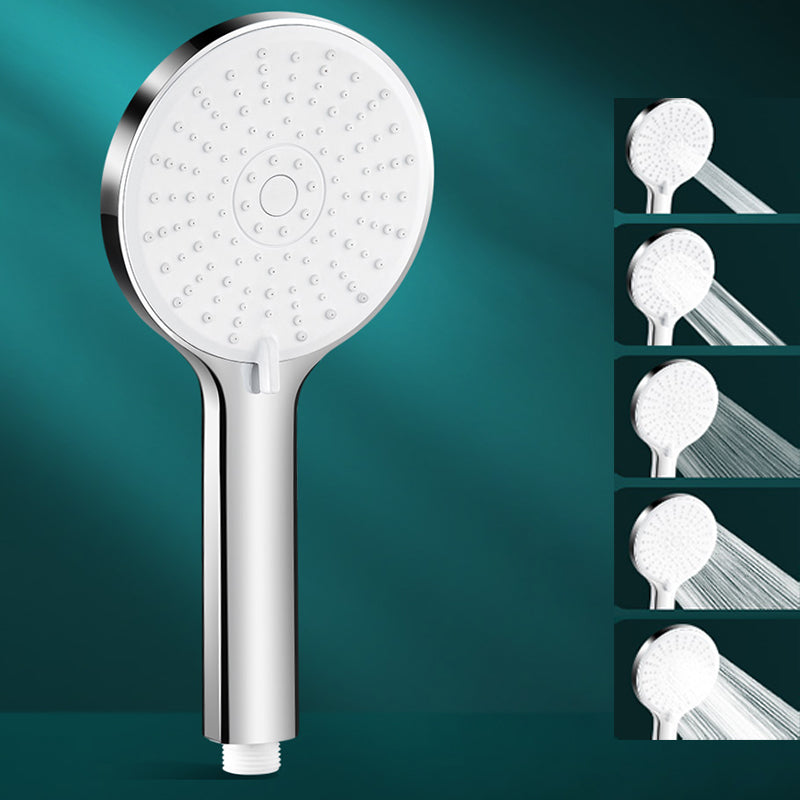 5-Spray Patterns Handheld Shower Head High Flow Wall-Mount Showerhead Silver Hand Shower None Clearhalo 'Bathroom Remodel & Bathroom Fixtures' 'Home Improvement' 'home_improvement' 'home_improvement_shower_heads' 'Shower Heads' 'shower_heads' 'Showers & Bathtubs Plumbing' 'Showers & Bathtubs' 6729084