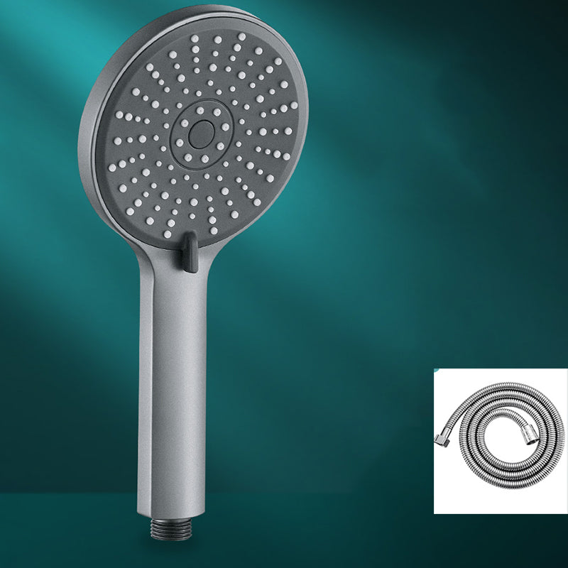 5-Spray Patterns Handheld Shower Head High Flow Wall-Mount Showerhead Silver Gray Shower Head with Hose Clearhalo 'Bathroom Remodel & Bathroom Fixtures' 'Home Improvement' 'home_improvement' 'home_improvement_shower_heads' 'Shower Heads' 'shower_heads' 'Showers & Bathtubs Plumbing' 'Showers & Bathtubs' 6729090