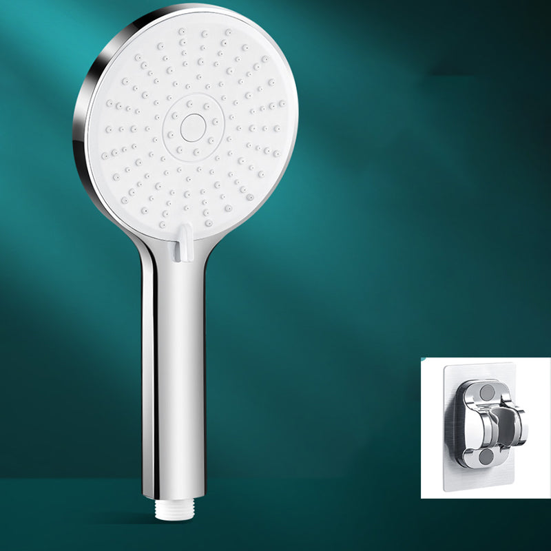 5-Spray Patterns Handheld Shower Head High Flow Wall-Mount Showerhead Silver Shower Head with Wall Pedestal None Clearhalo 'Bathroom Remodel & Bathroom Fixtures' 'Home Improvement' 'home_improvement' 'home_improvement_shower_heads' 'Shower Heads' 'shower_heads' 'Showers & Bathtubs Plumbing' 'Showers & Bathtubs' 6729095