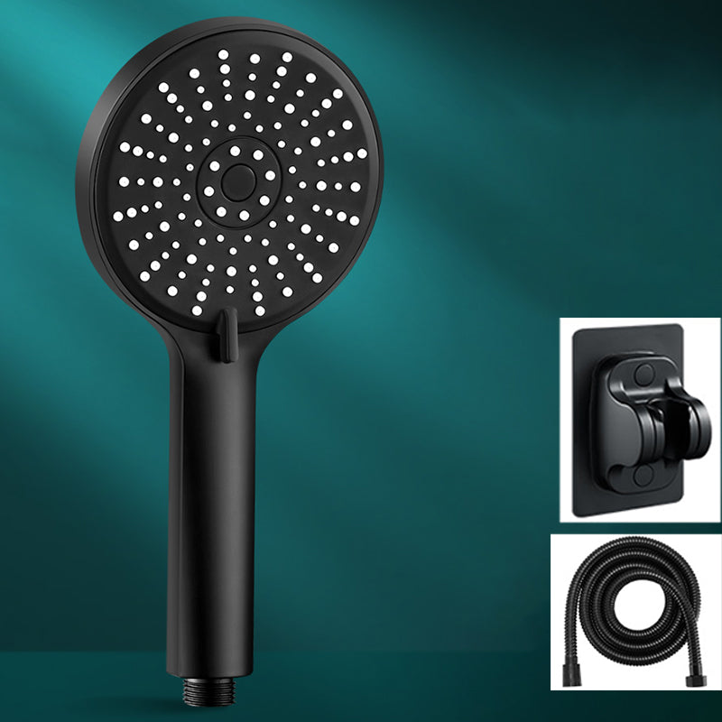 5-Spray Patterns Handheld Shower Head High Flow Wall-Mount Showerhead Black Shower Heads with Holder and Hose Clearhalo 'Bathroom Remodel & Bathroom Fixtures' 'Home Improvement' 'home_improvement' 'home_improvement_shower_heads' 'Shower Heads' 'shower_heads' 'Showers & Bathtubs Plumbing' 'Showers & Bathtubs' 6729099