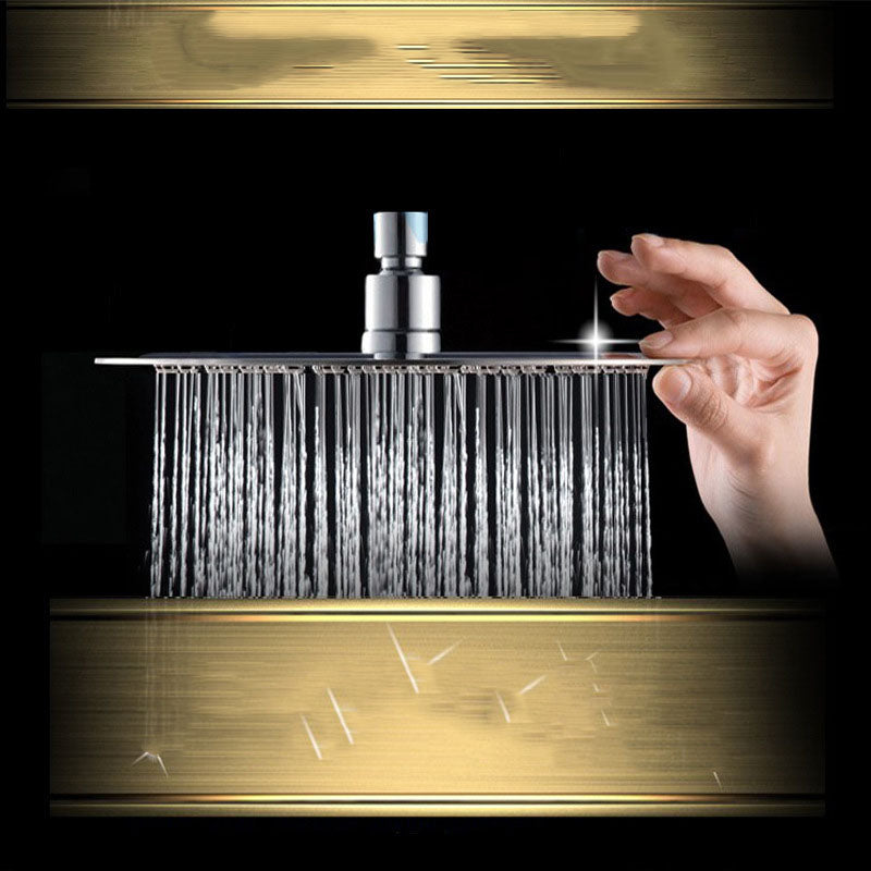 Swivel Rain Shower Head Wall Mounted Concealed Full Copper Pressurized Shower Round Large Shower Clearhalo 'Bathroom Remodel & Bathroom Fixtures' 'Home Improvement' 'home_improvement' 'home_improvement_shower_heads' 'Shower Heads' 'shower_heads' 'Showers & Bathtubs Plumbing' 'Showers & Bathtubs' 6729119