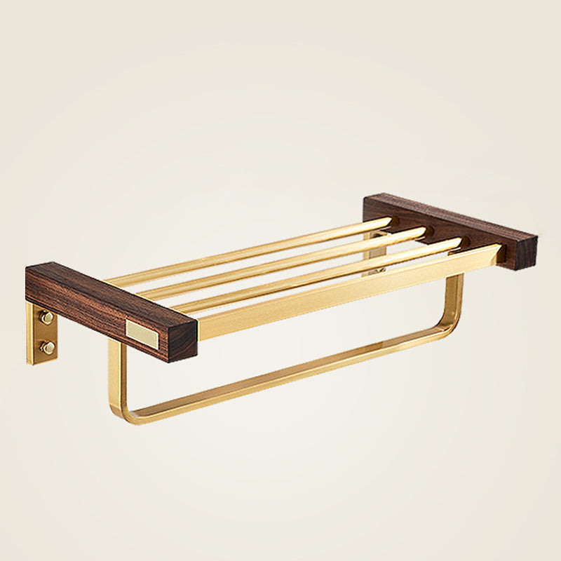 Modern Gold Bath Hardware Set Bath Shelf Paper Holder Bathroom Accessory Set Towel Rack (20"L) Clearhalo 'Bathroom Hardware Sets' 'Bathroom Hardware' 'Bathroom Remodel & Bathroom Fixtures' 'bathroom_hardware_sets' 'Home Improvement' 'home_improvement' 'home_improvement_bathroom_hardware_sets' 6737829