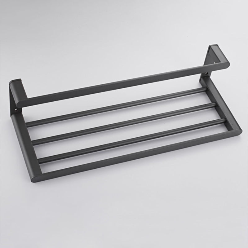 Modern Stainless Steel Towel Ring Bathroom Set Bath Shelf Bath Hardware Set Clearhalo 'Bathroom Hardware Sets' 'Bathroom Hardware' 'Bathroom Remodel & Bathroom Fixtures' 'bathroom_hardware_sets' 'Home Improvement' 'home_improvement' 'home_improvement_bathroom_hardware_sets' 6737869