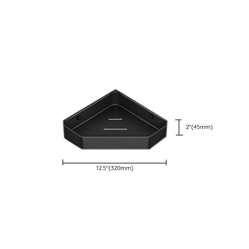 Modern Bathroom Set Matte Black Bath Shelf Towel Bar Bathroom Accessory Kit Clearhalo 'Bathroom Hardware Sets' 'Bathroom Hardware' 'Bathroom Remodel & Bathroom Fixtures' 'bathroom_hardware_sets' 'Home Improvement' 'home_improvement' 'home_improvement_bathroom_hardware_sets' 6737936