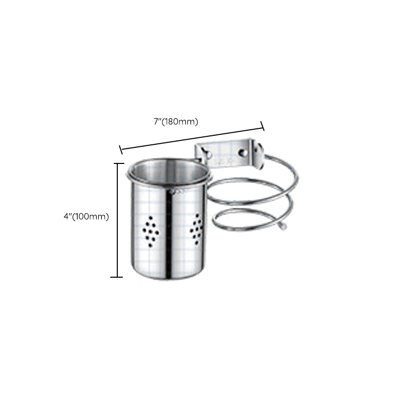 Modern Stainless Steel Bathroom Set Paper Holder Bath Shelf Bathroom Hardware Clearhalo 'Bathroom Hardware Sets' 'Bathroom Hardware' 'Bathroom Remodel & Bathroom Fixtures' 'bathroom_hardware_sets' 'Home Improvement' 'home_improvement' 'home_improvement_bathroom_hardware_sets' 6737997