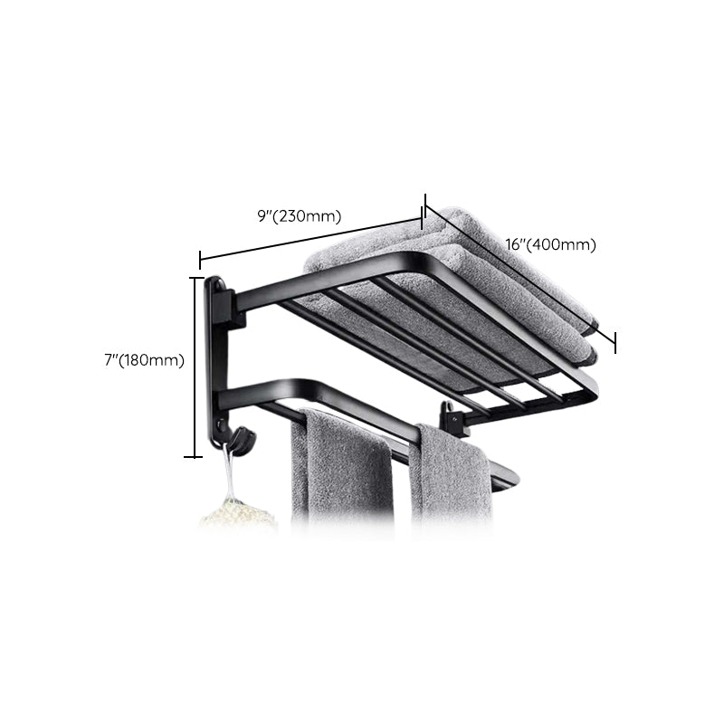 Modern Bathroom Accessory Kit Black Soap Dish Bath Shelf Bathroom Set Clearhalo 'Bathroom Hardware Sets' 'Bathroom Hardware' 'Bathroom Remodel & Bathroom Fixtures' 'bathroom_hardware_sets' 'Home Improvement' 'home_improvement' 'home_improvement_bathroom_hardware_sets' 6738041