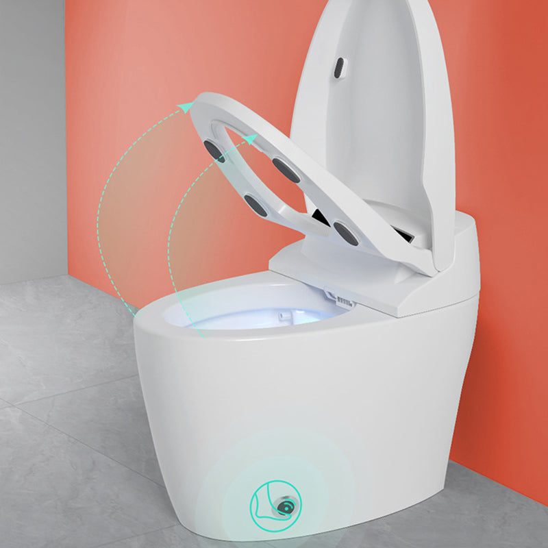 Contemporary Floor Mounted Toilet Indoor One Piece Toilet Bowl Dryer Not Included (Standard) 16" Clearhalo 'Bathroom Remodel & Bathroom Fixtures' 'Home Improvement' 'home_improvement' 'home_improvement_toilets' 'Toilets & Bidets' 'Toilets' 6740967