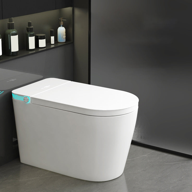 Siphon Jet Toilet Bowl Contemporary Floor Mounted Toilet for Bathroom Dryer Not Included (Standard) 12" Clearhalo 'Bathroom Remodel & Bathroom Fixtures' 'Home Improvement' 'home_improvement' 'home_improvement_toilets' 'Toilets & Bidets' 'Toilets' 6741000