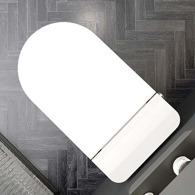 Siphon Jet Toilet Bowl Contemporary Floor Mounted Toilet for Bathroom Manual Lid (Standard) 12" Clearhalo 'Bathroom Remodel & Bathroom Fixtures' 'Home Improvement' 'home_improvement' 'home_improvement_toilets' 'Toilets & Bidets' 'Toilets' 6741004