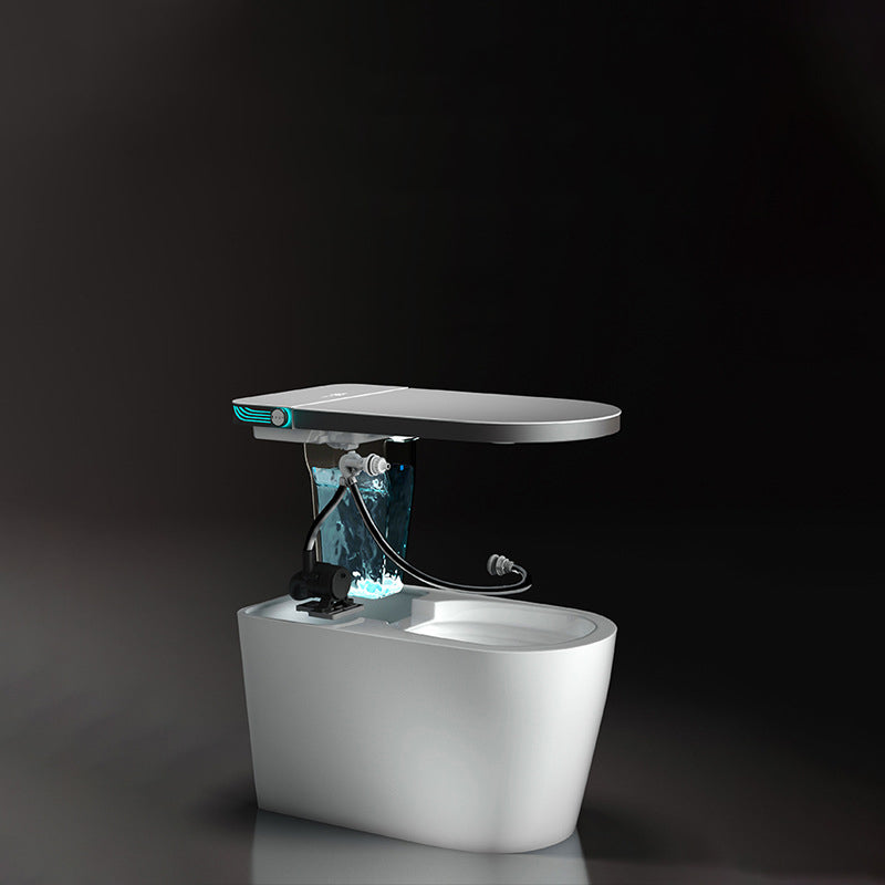 Siphon Jet Toilet Bowl Contemporary Floor Mounted Toilet for Bathroom Clearhalo 'Bathroom Remodel & Bathroom Fixtures' 'Home Improvement' 'home_improvement' 'home_improvement_toilets' 'Toilets & Bidets' 'Toilets' 6741007