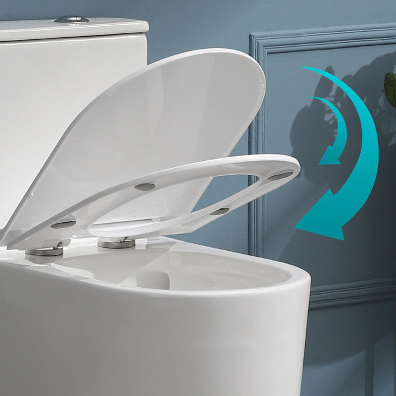 White Toilet Glazed Surface Modern All-In-One Toilet Bowl for Bathroom Clearhalo 'Bathroom Remodel & Bathroom Fixtures' 'Home Improvement' 'home_improvement' 'home_improvement_toilets' 'Toilets & Bidets' 'Toilets' 6741024