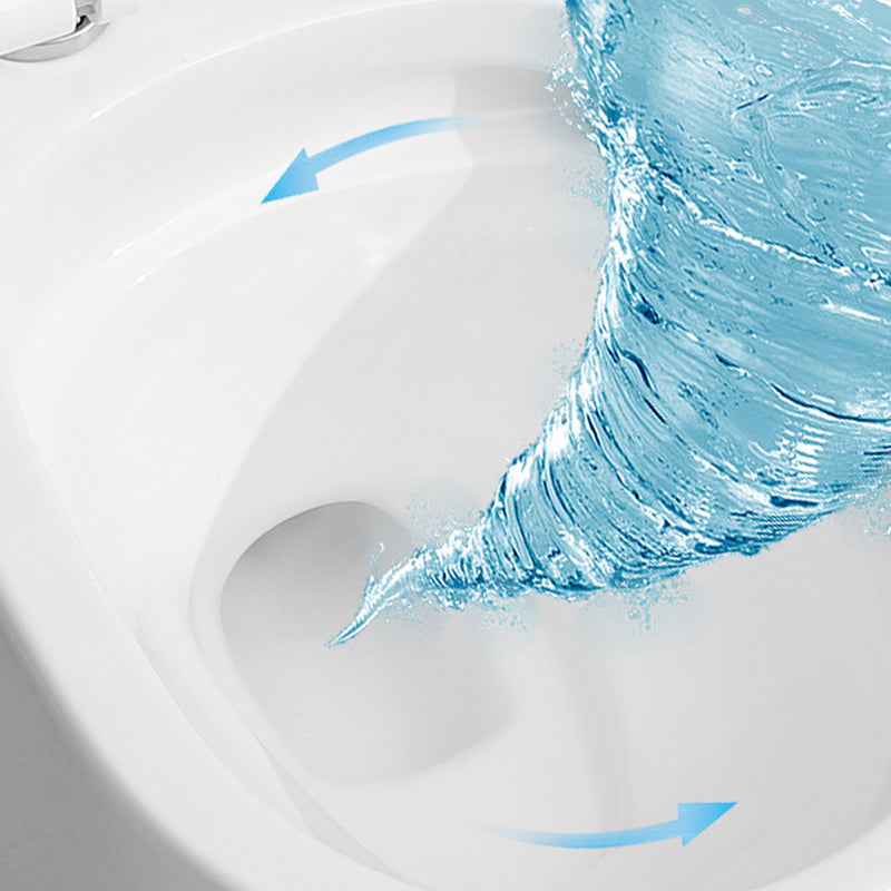 White Toilet Glazed Surface Modern All-In-One Toilet Bowl for Bathroom Clearhalo 'Bathroom Remodel & Bathroom Fixtures' 'Home Improvement' 'home_improvement' 'home_improvement_toilets' 'Toilets & Bidets' 'Toilets' 6741029