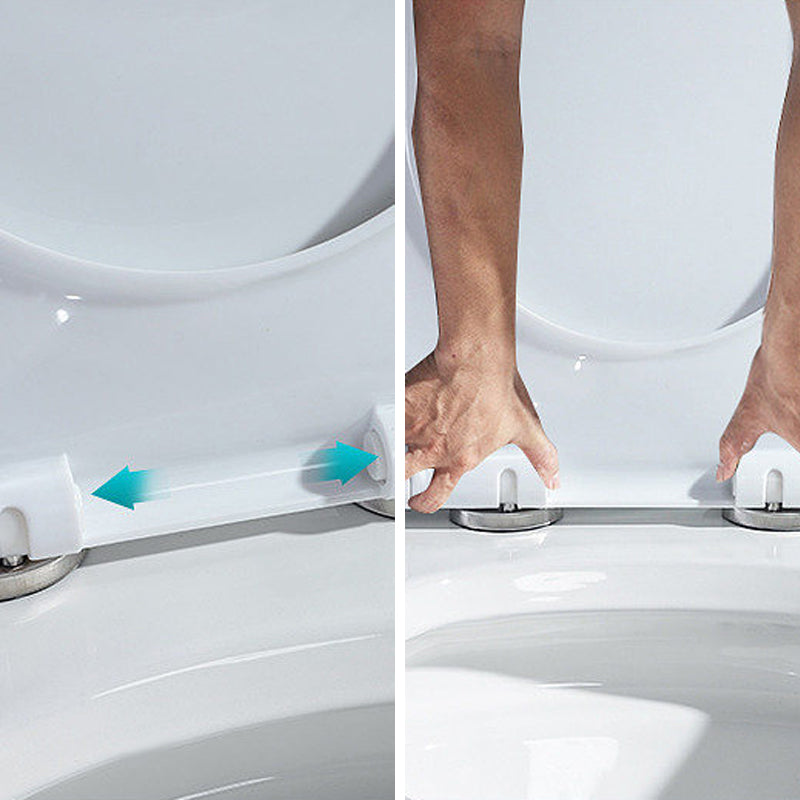 White Toilet Glazed Surface Modern All-In-One Toilet Bowl for Bathroom Clearhalo 'Bathroom Remodel & Bathroom Fixtures' 'Home Improvement' 'home_improvement' 'home_improvement_toilets' 'Toilets & Bidets' 'Toilets' 6741031