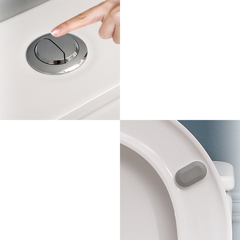 White Toilet Glazed Surface Modern All-In-One Toilet Bowl for Bathroom Clearhalo 'Bathroom Remodel & Bathroom Fixtures' 'Home Improvement' 'home_improvement' 'home_improvement_toilets' 'Toilets & Bidets' 'Toilets' 6741032