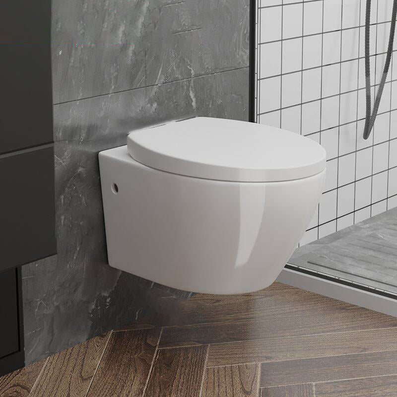 Modern Wall Mount Toilet Bowl One-Piece Urine Toilet for Washroom 14"L x 20"W x 11"H Toilet Only Clearhalo 'Bathroom Remodel & Bathroom Fixtures' 'Home Improvement' 'home_improvement' 'home_improvement_toilets' 'Toilets & Bidets' 'Toilets' 6741043