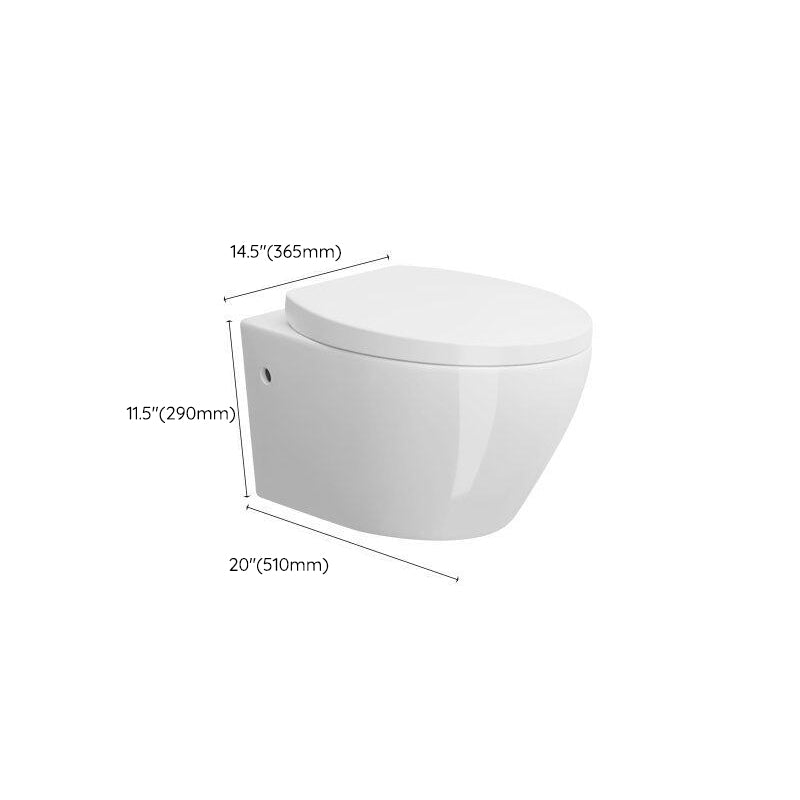 Modern Wall Mount Toilet Bowl One-Piece Urine Toilet for Washroom Clearhalo 'Bathroom Remodel & Bathroom Fixtures' 'Home Improvement' 'home_improvement' 'home_improvement_toilets' 'Toilets & Bidets' 'Toilets' 6741056