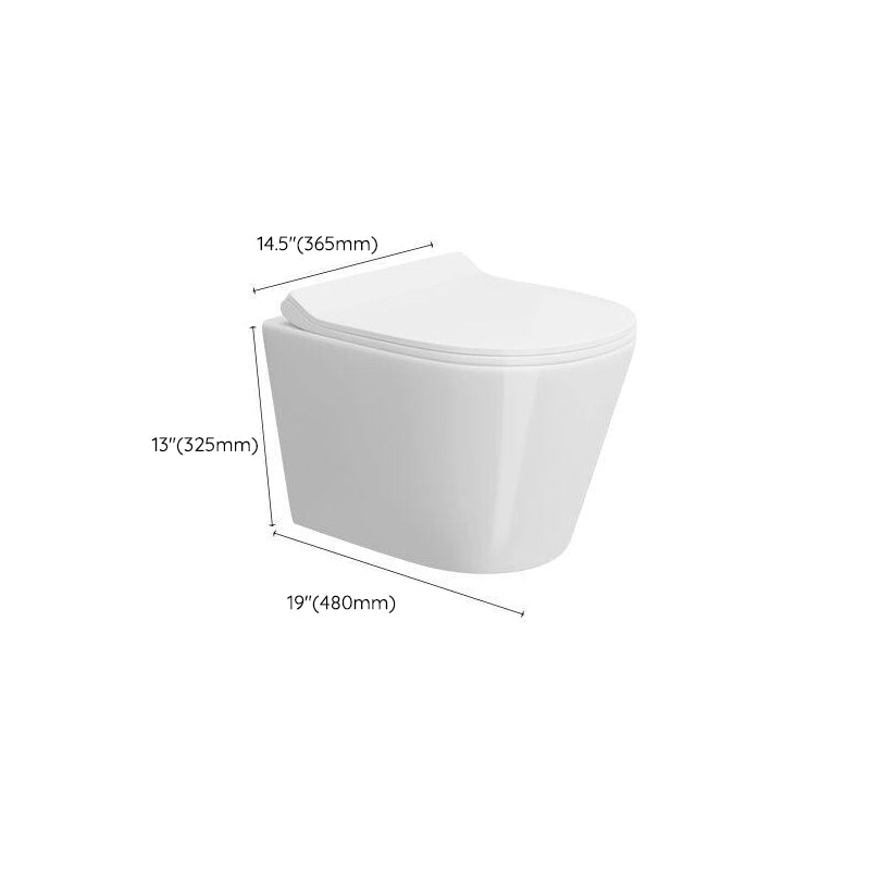 Modern Wall Mount Toilet Bowl One-Piece Urine Toilet for Washroom Clearhalo 'Bathroom Remodel & Bathroom Fixtures' 'Home Improvement' 'home_improvement' 'home_improvement_toilets' 'Toilets & Bidets' 'Toilets' 6741058