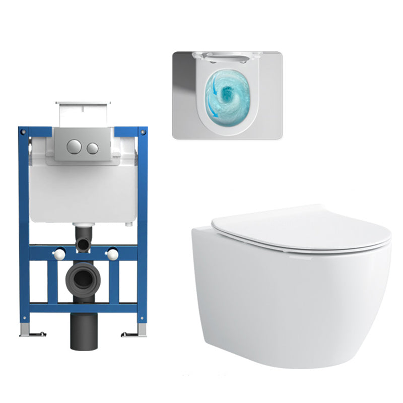 Modern Wall Mount Toilet Bowl One-Piece Urine Toilet for Bathroom Toilet with Low Tanker Clearhalo 'Bathroom Remodel & Bathroom Fixtures' 'Home Improvement' 'home_improvement' 'home_improvement_toilets' 'Toilets & Bidets' 'Toilets' 6741063