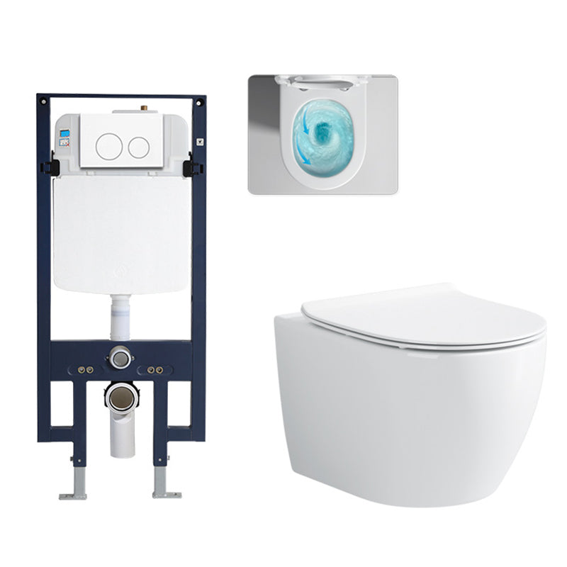 Modern Wall Mount Toilet Bowl One-Piece Urine Toilet for Bathroom Toilet & Thin Tanker Clearhalo 'Bathroom Remodel & Bathroom Fixtures' 'Home Improvement' 'home_improvement' 'home_improvement_toilets' 'Toilets & Bidets' 'Toilets' 6741067