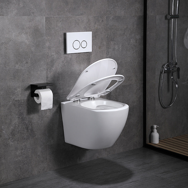 Modern Wall Hung Toilet Bowl One-Piece Urine Toilet with Seat for Washroom Clearhalo 'Bathroom Remodel & Bathroom Fixtures' 'Home Improvement' 'home_improvement' 'home_improvement_toilets' 'Toilets & Bidets' 'Toilets' 6741113