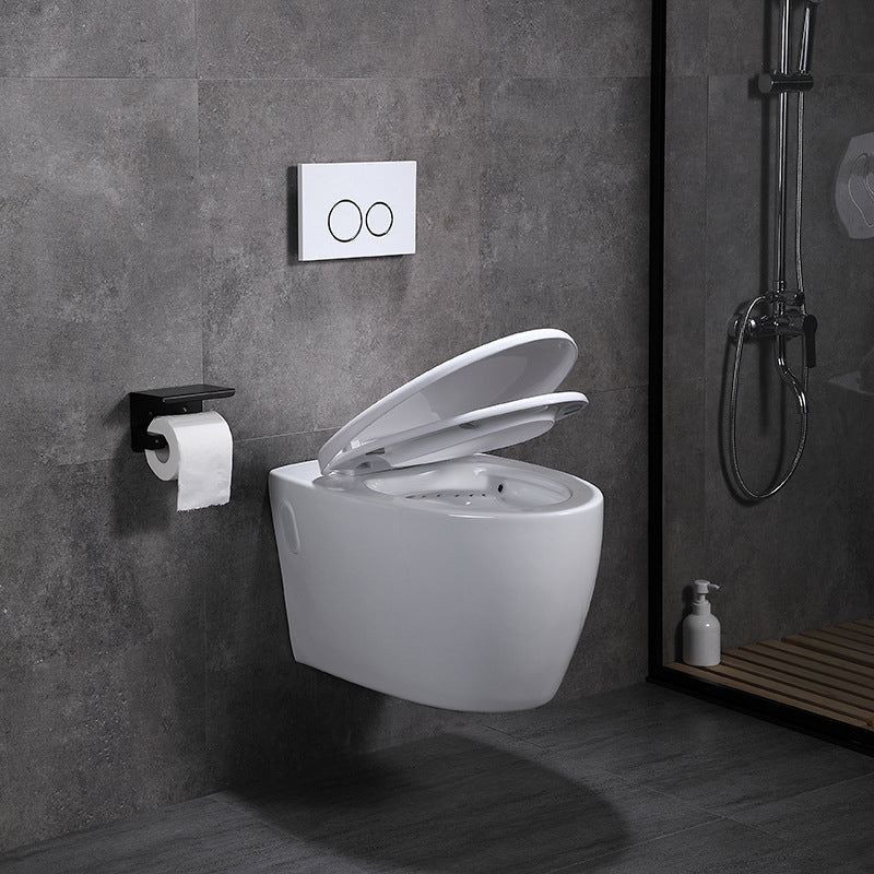 Modern Wall Hung Toilet Bowl One-Piece Urine Toilet with Seat for Washroom Clearhalo 'Bathroom Remodel & Bathroom Fixtures' 'Home Improvement' 'home_improvement' 'home_improvement_toilets' 'Toilets & Bidets' 'Toilets' 6741114