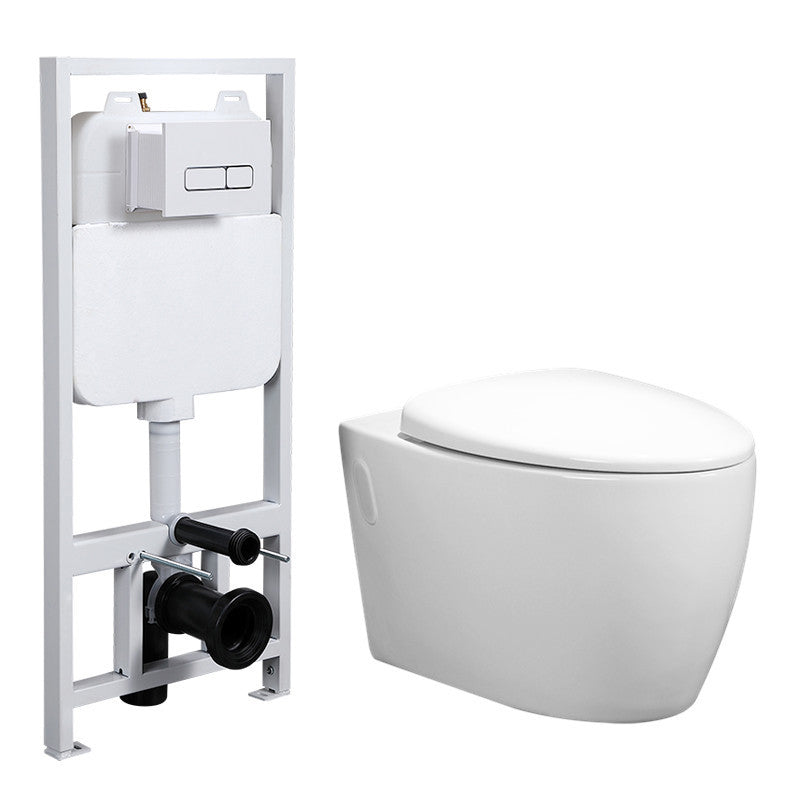 Modern Wall Hung Toilet Bowl One-Piece Urine Toilet with Seat for Washroom 15"L x 23"W x 13"H Toilet with High Tanker Clearhalo 'Bathroom Remodel & Bathroom Fixtures' 'Home Improvement' 'home_improvement' 'home_improvement_toilets' 'Toilets & Bidets' 'Toilets' 6741115