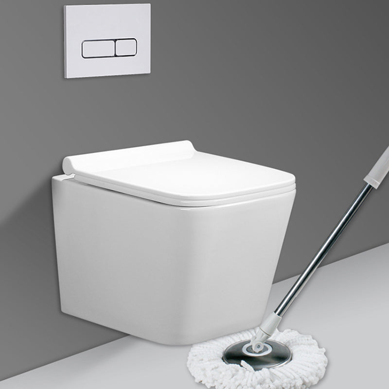 Modern Wall Hung Toilet Bowl One-Piece Urine Toilet with Seat for Washroom Clearhalo 'Bathroom Remodel & Bathroom Fixtures' 'Home Improvement' 'home_improvement' 'home_improvement_toilets' 'Toilets & Bidets' 'Toilets' 6741117