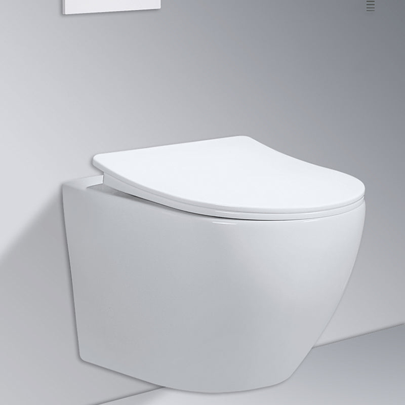 Modern Wall Hung Toilet Bowl One-Piece Urine Toilet with Seat for Washroom Clearhalo 'Bathroom Remodel & Bathroom Fixtures' 'Home Improvement' 'home_improvement' 'home_improvement_toilets' 'Toilets & Bidets' 'Toilets' 6741130