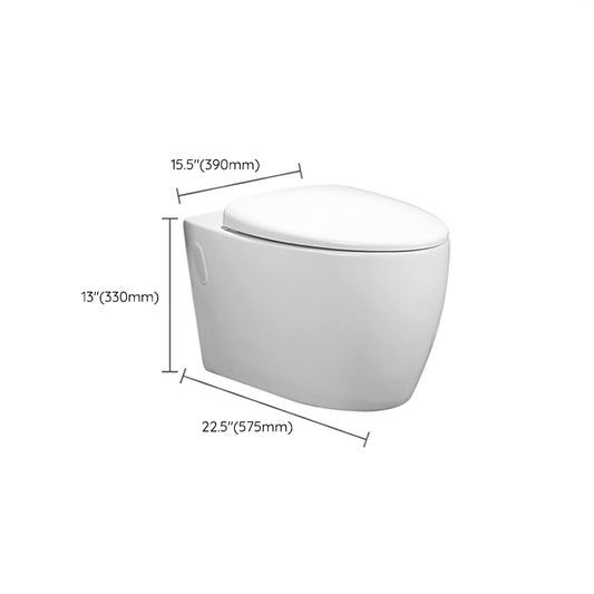 Modern Wall Hung Toilet Bowl One-Piece Urine Toilet with Seat for Washroom Clearhalo 'Bathroom Remodel & Bathroom Fixtures' 'Home Improvement' 'home_improvement' 'home_improvement_toilets' 'Toilets & Bidets' 'Toilets' 6741133