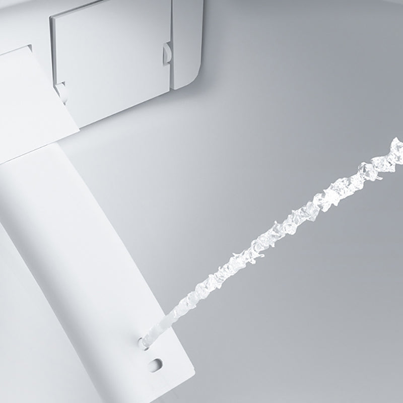 Elongated ABS Siphon Jet Toilet Bowl White One Piece Toilet with Heated Seat Clearhalo 'Bathroom Remodel & Bathroom Fixtures' 'Home Improvement' 'home_improvement' 'home_improvement_toilets' 'Toilets & Bidets' 'Toilets' 6741146