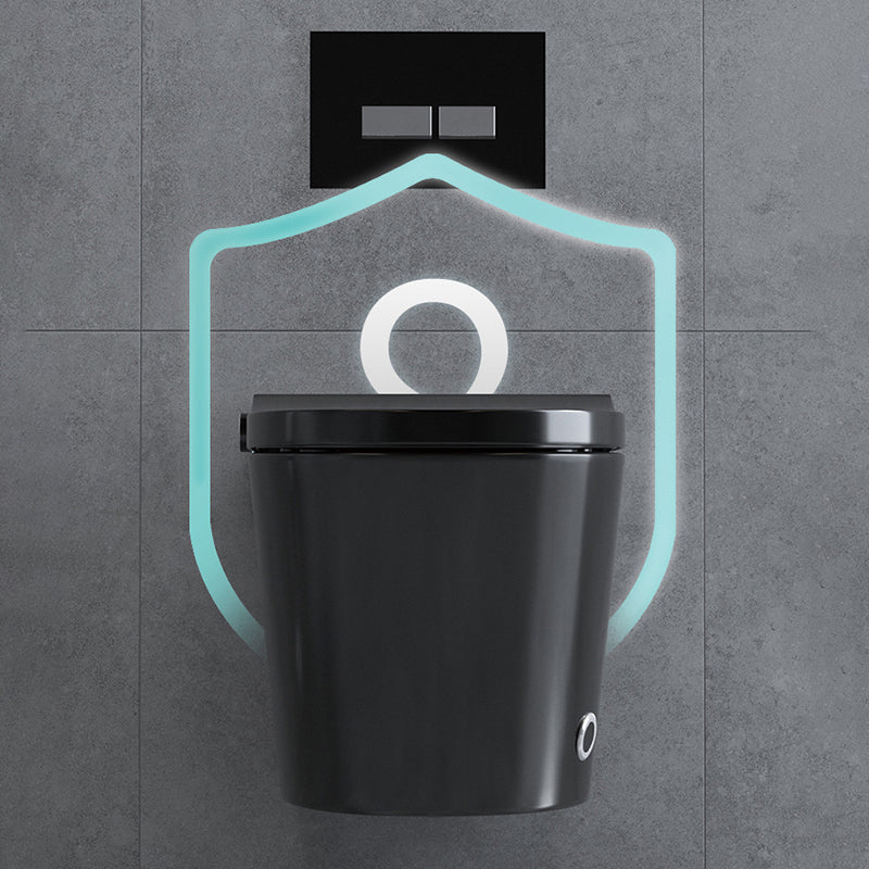 Modern Siphon Jet Flush Toilet One-Piece Wall Mount Toilet for Bathroom Clearhalo 'Bathroom Remodel & Bathroom Fixtures' 'Home Improvement' 'home_improvement' 'home_improvement_toilets' 'Toilets & Bidets' 'Toilets' 6741210