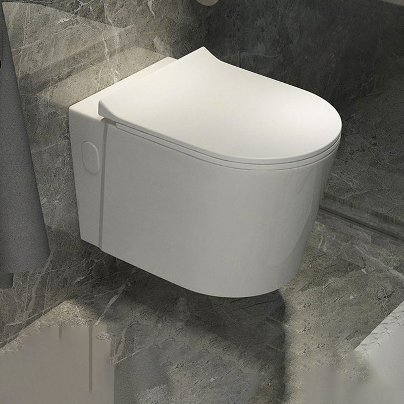 Modern Wall Hung Toilet One-Piece Urine Toilet with Seat for Washroom 14"L x 22"W x 13"H Toilet Only Clearhalo 'Bathroom Remodel & Bathroom Fixtures' 'Home Improvement' 'home_improvement' 'home_improvement_toilets' 'Toilets & Bidets' 'Toilets' 6741217