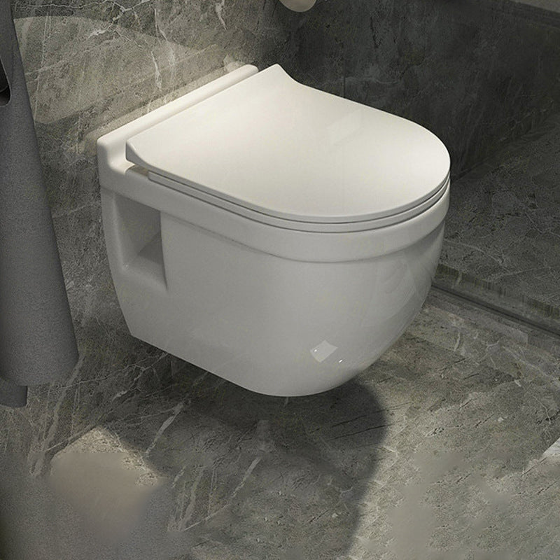 Modern Wall Hung Toilet One-Piece Urine Toilet with Seat for Washroom 14"L x 20"W x 15"H Toilet Only Clearhalo 'Bathroom Remodel & Bathroom Fixtures' 'Home Improvement' 'home_improvement' 'home_improvement_toilets' 'Toilets & Bidets' 'Toilets' 6741218