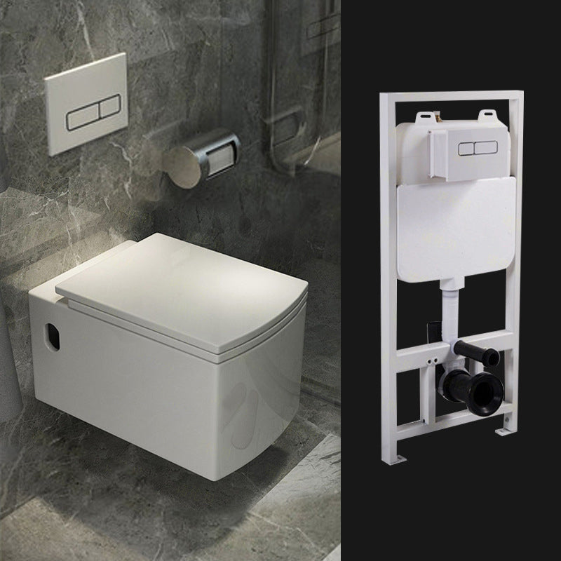 Modern Wall Hung Toilet One-Piece Urine Toilet with Seat for Washroom 15"L x 23"W x 13"H Toilet with High Tanker Clearhalo 'Bathroom Remodel & Bathroom Fixtures' 'Home Improvement' 'home_improvement' 'home_improvement_toilets' 'Toilets & Bidets' 'Toilets' 6741229