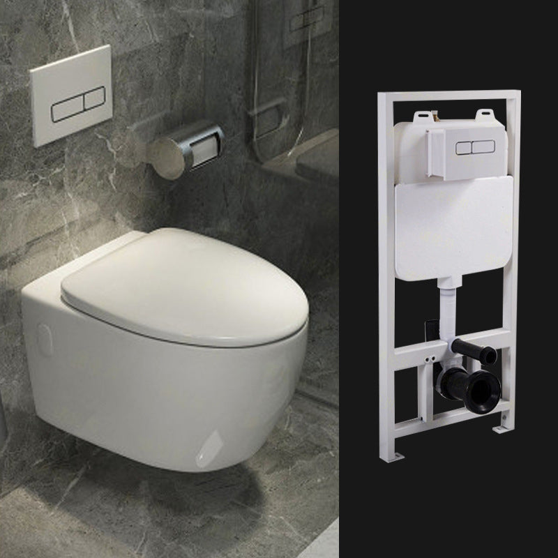Modern Wall Hung Toilet One-Piece Urine Toilet with Seat for Washroom 15"L x 22"W x 13"H Toilet with High Tanker Clearhalo 'Bathroom Remodel & Bathroom Fixtures' 'Home Improvement' 'home_improvement' 'home_improvement_toilets' 'Toilets & Bidets' 'Toilets' 6741230