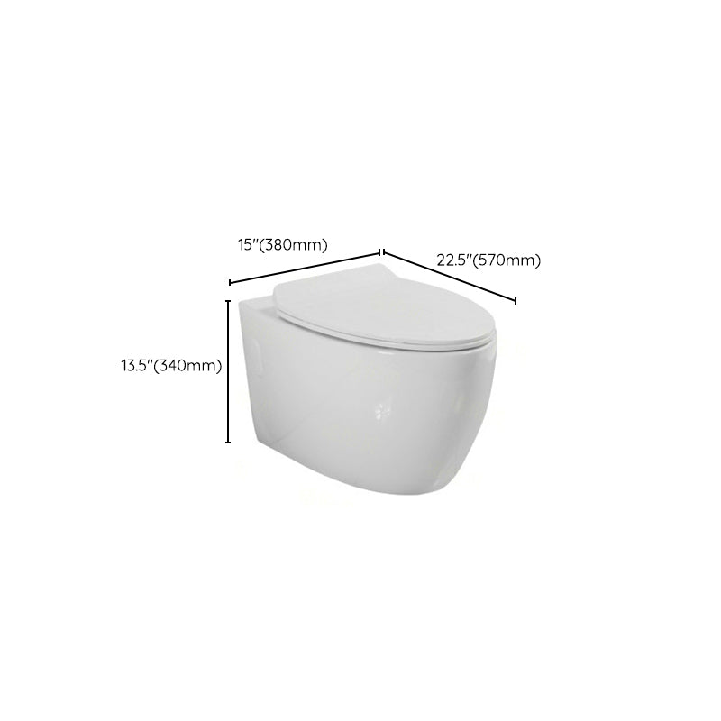 Modern Wall Hung Toilet One-Piece Urine Toilet with Seat for Washroom Clearhalo 'Bathroom Remodel & Bathroom Fixtures' 'Home Improvement' 'home_improvement' 'home_improvement_toilets' 'Toilets & Bidets' 'Toilets' 6741233