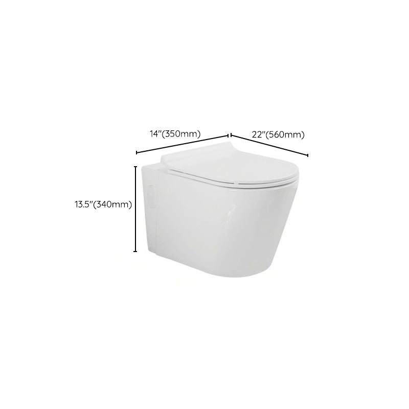Modern Wall Hung Toilet One-Piece Urine Toilet with Seat for Washroom Clearhalo 'Bathroom Remodel & Bathroom Fixtures' 'Home Improvement' 'home_improvement' 'home_improvement_toilets' 'Toilets & Bidets' 'Toilets' 6741234