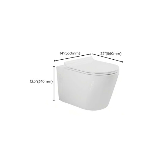 Modern Wall Hung Toilet One-Piece Urine Toilet with Seat for Washroom Clearhalo 'Bathroom Remodel & Bathroom Fixtures' 'Home Improvement' 'home_improvement' 'home_improvement_toilets' 'Toilets & Bidets' 'Toilets' 6741234